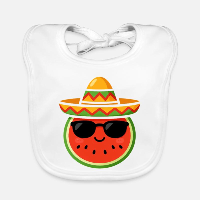 Melon Kawaii Pastèque Cinco de Mayo Cool Bavoir bio Bébé