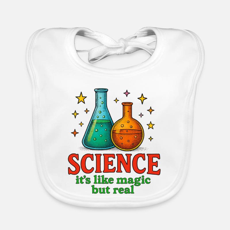 Science it's like magic but real Organic Baby Bibs