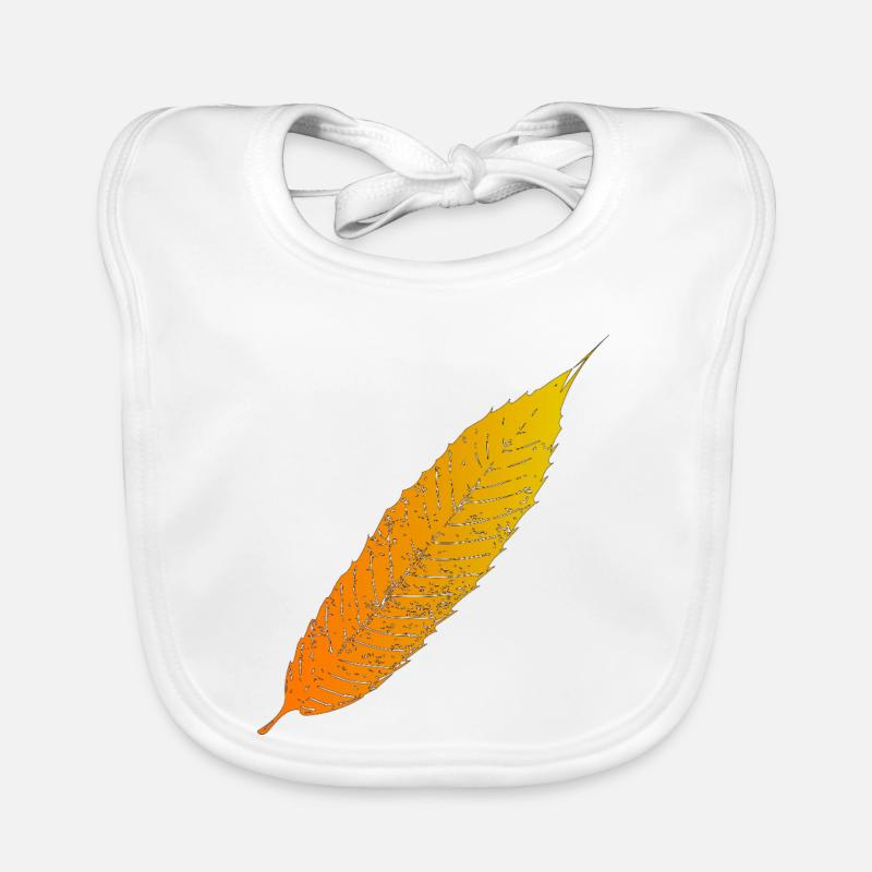 Autumn Leaf Gradient Organic Baby Bibs