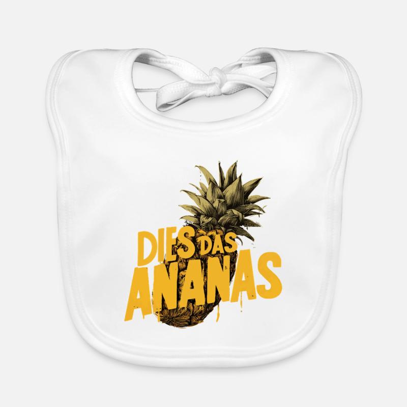 C’EST L’ANANAS – Drôle de dicton ananas Bavoir bio Bébé