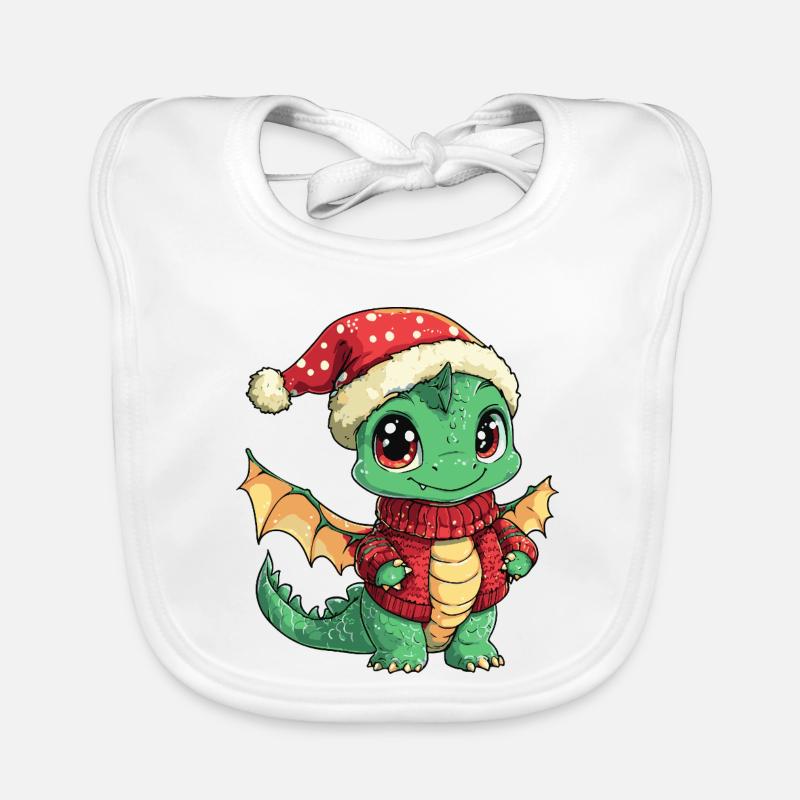 Noël du dragon Bavoir bio Bébé