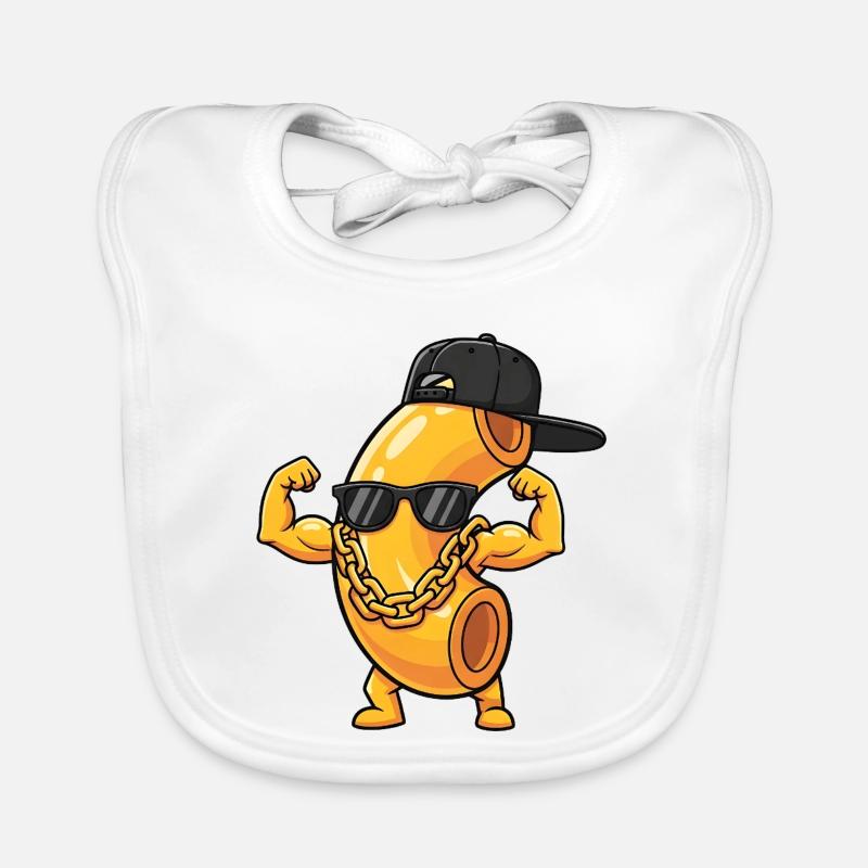 Mac n Cheese fun gift idea Organic Baby Bibs