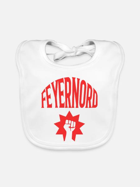 Feyernord - Baby Bio-Lätzchen - Weiß - Vorne