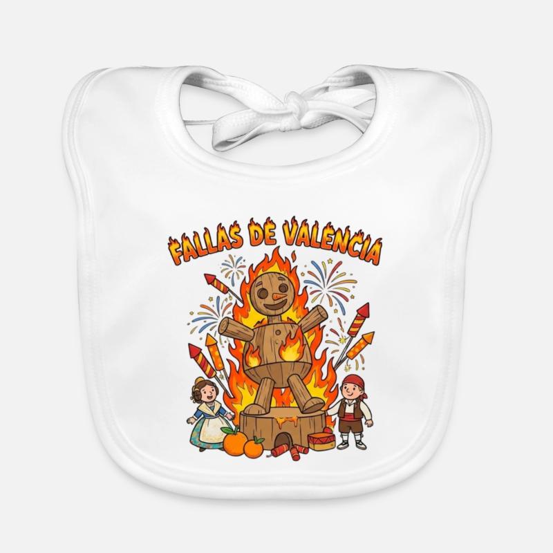 Fallas de Valencia Figur Baby Bio-Lätzchen