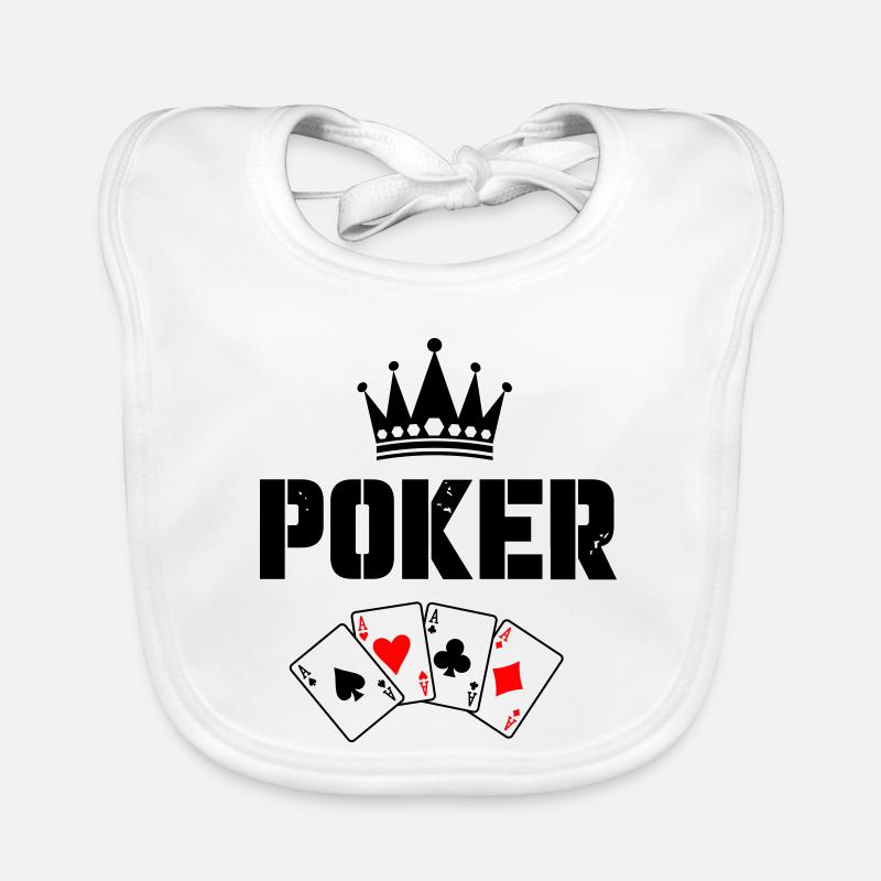 Poker Karten Baby Bio-Lätzchen