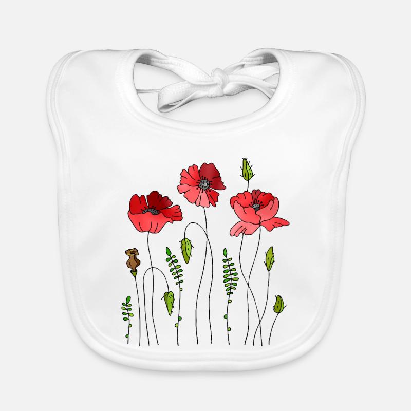 Blumen Baby Bio-Lätzchen