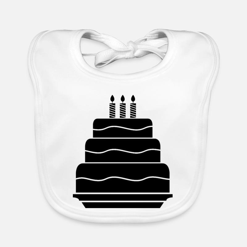 Gâteau d'anniversaire Bavoir bio Bébé
