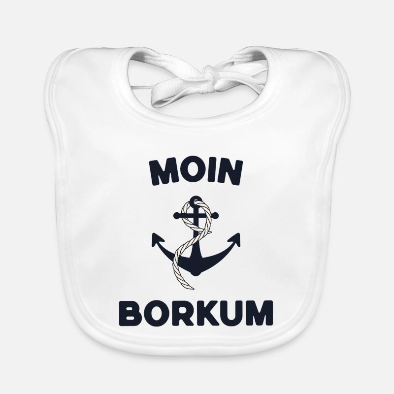 Moin Borkum – Conception d’ancres maritimes Bavoir bio Bébé