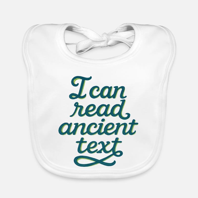 T-shirt en écriture ancienne Bavoir bio Bébé