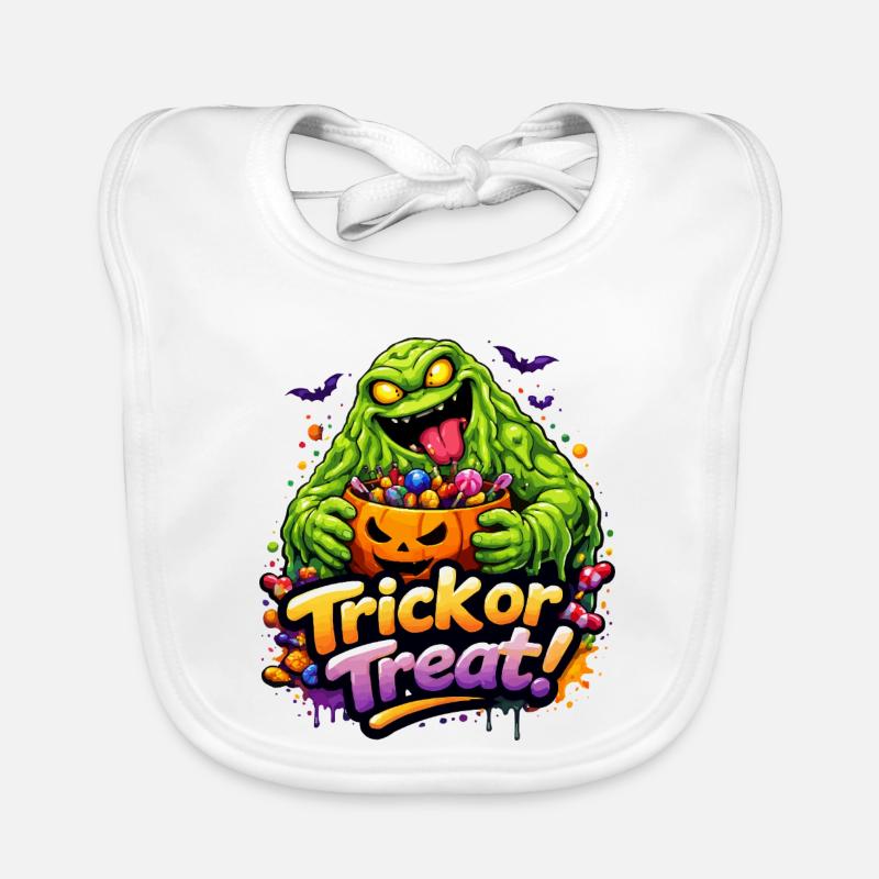 Slime Monster Organic Baby Bibs