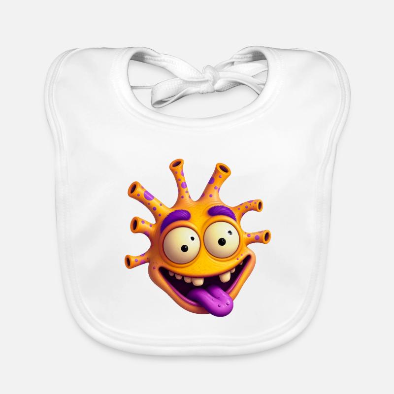 Crazy Sun Monster Organic Baby Bibs