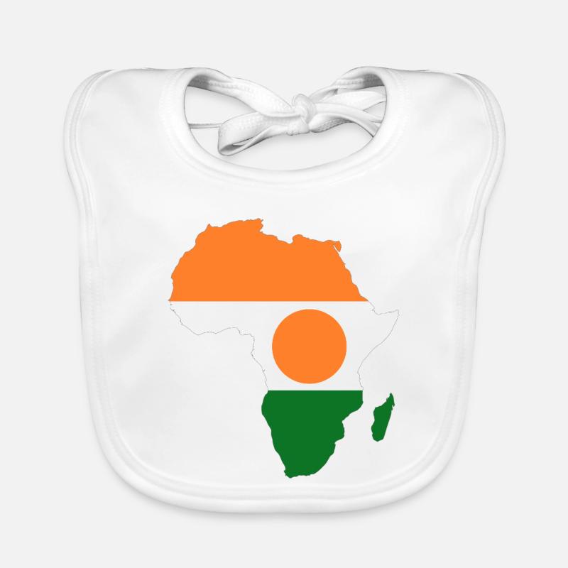 Niger_Flagge_Afrika Baby Bio-Lätzchen
