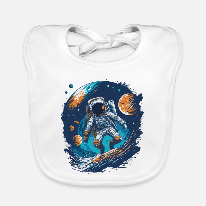 Astronaute dans l’espace Bavoir bio Bébé