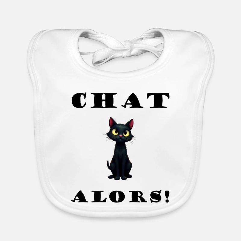 Dann Katze! Katzenvektor-Humor-Design Baby Bio-Lätzchen