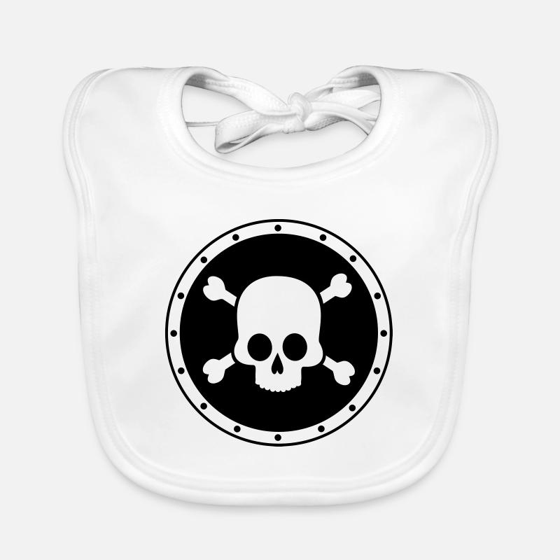 Pirate - Crâne Bavoir bio Bébé