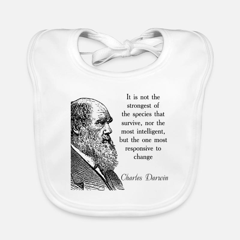Cite Darwin Biology Theory of Evolution Organic Baby Bibs