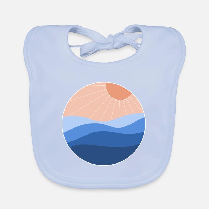 Sonne und Meer Baby Bio-Lätzchen