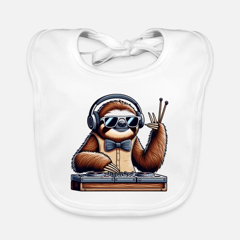 Dj Funny Animals Organic Baby Bibs