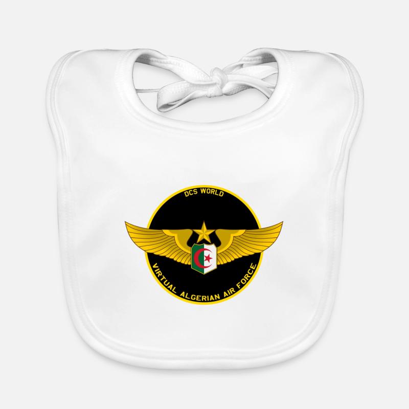 Virtuelle algerische Luftwaffe Baby Bio-Lätzchen