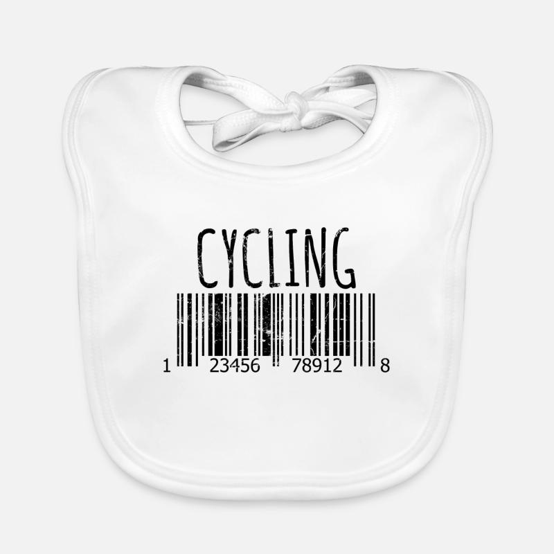 Cyclisme Code-barres Cyclismes Cyclistes Cyclistes Bavoir bio Bébé