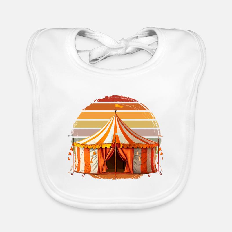 Circus Organic Baby Bibs