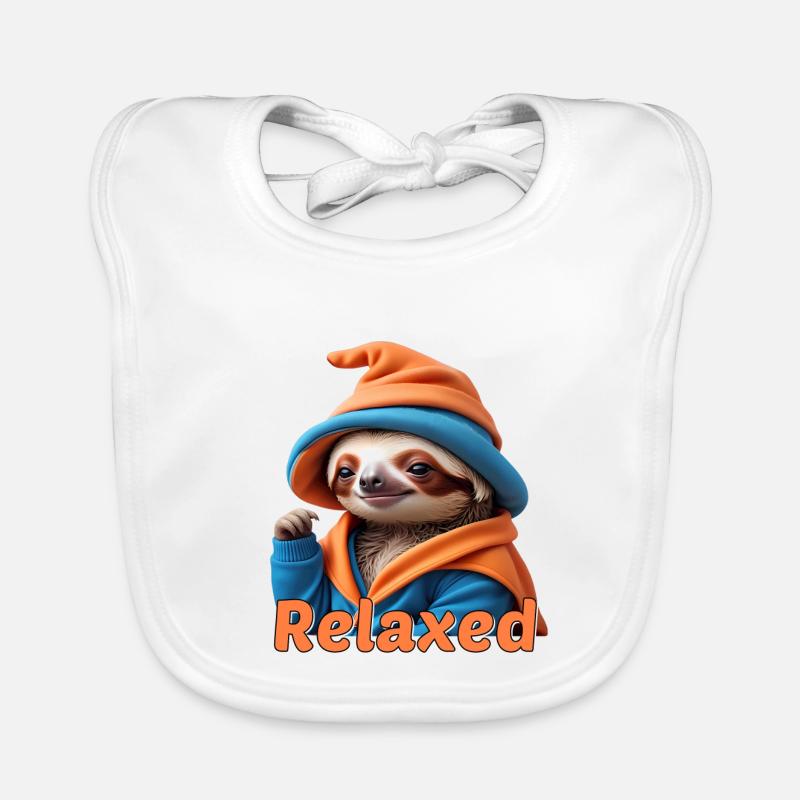 Faultier Baby Bio-Lätzchen