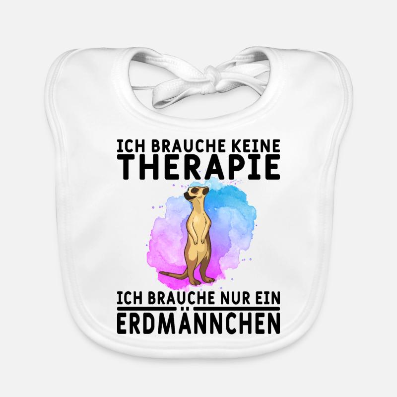 Erdmännchen Surikate Erdmänchien Tierpfleger Baby Bio-Lätzchen