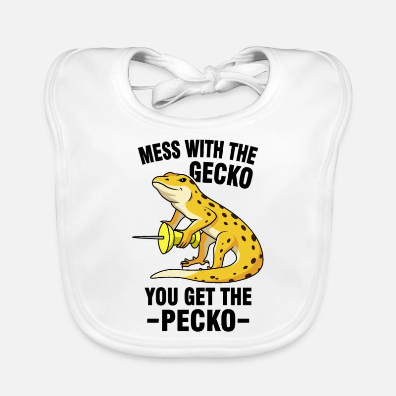 Gecko Memes Organic Baby Bibs