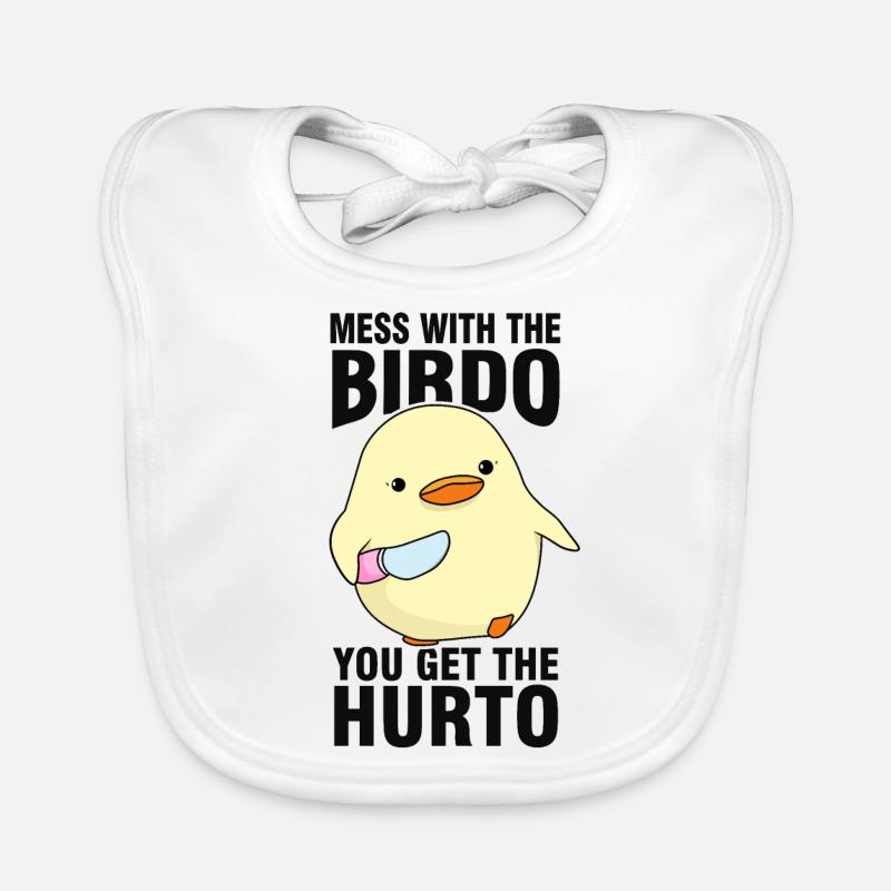 Vogel Meme Baby Bio-Lätzchen