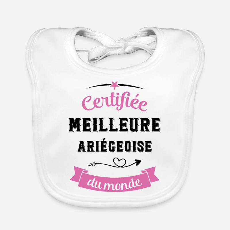 Certifiée ariégeoise du monde Bavoir bio Bébé