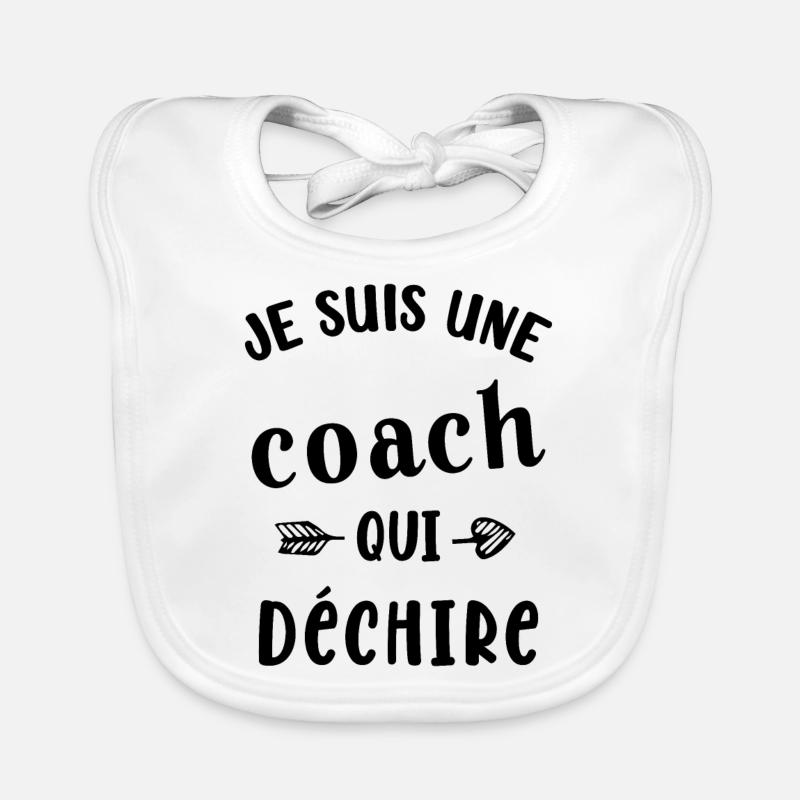 Je suis une coach qui déchire Bavoir bio Bébé