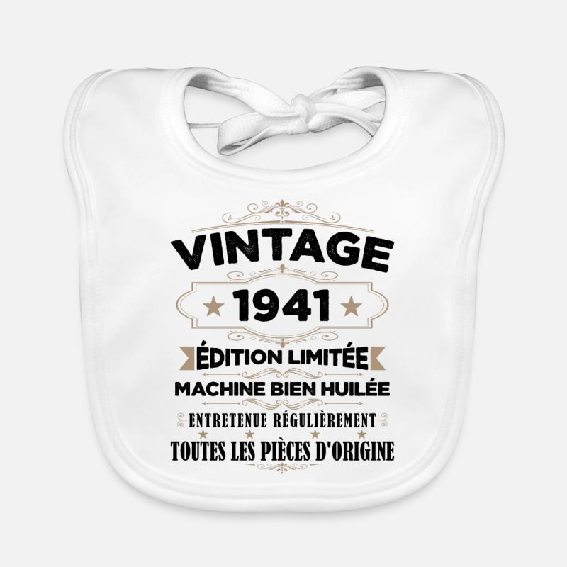 Vintage 1941 Edition Limitée Bavoir bio Bébé