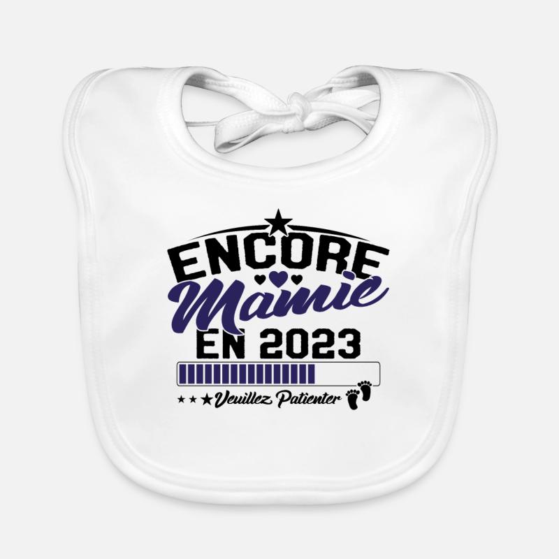 Encore Mamie En 2023 Cadeau Future Grand-mère Bavoir bio Bébé