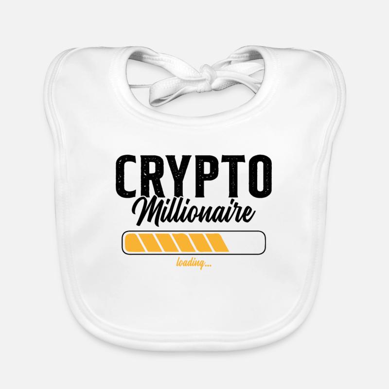 Crypto Millionaire Humour Cadeau Bavoir bio Bébé