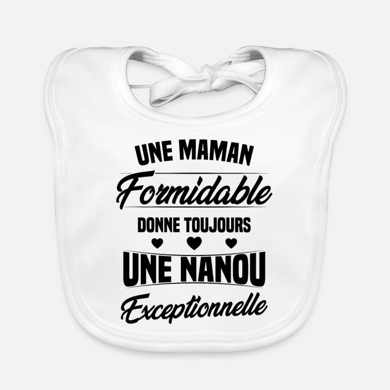Une Maman Formidable donne Nanou Exceptionnelle Bavoir bio Bébé