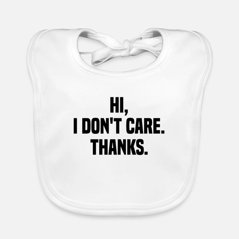 Hallo, ist mir egal Danke sarkastischen Sarkasmus Baby Bio-Lätzchen