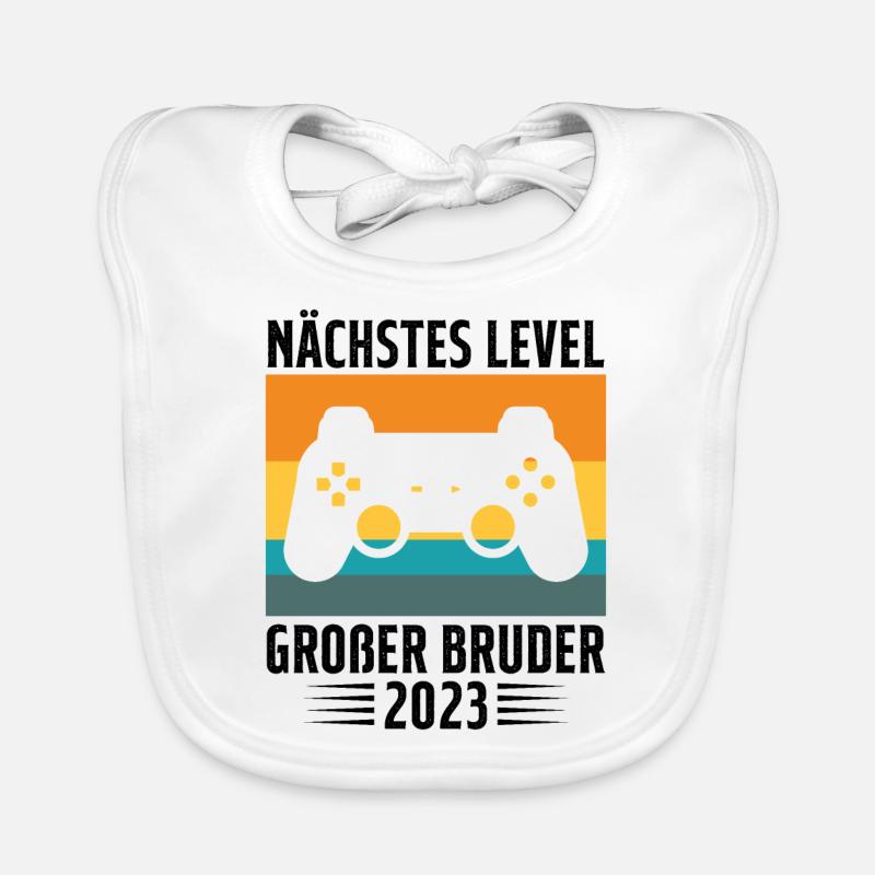 Ich Werde Großer Bruder 2023 Baby Bio-Lätzchen