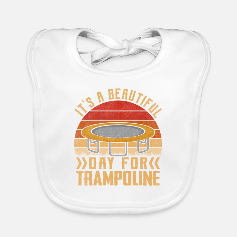C’est une belle journée pour Trampoline Bavoir bio Bébé