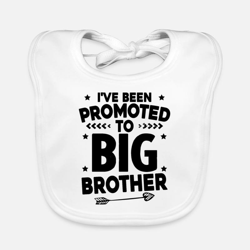 Ich werde ein großer Bruder sein - zukünftiger großer Bruder Baby Bio-Lätzchen