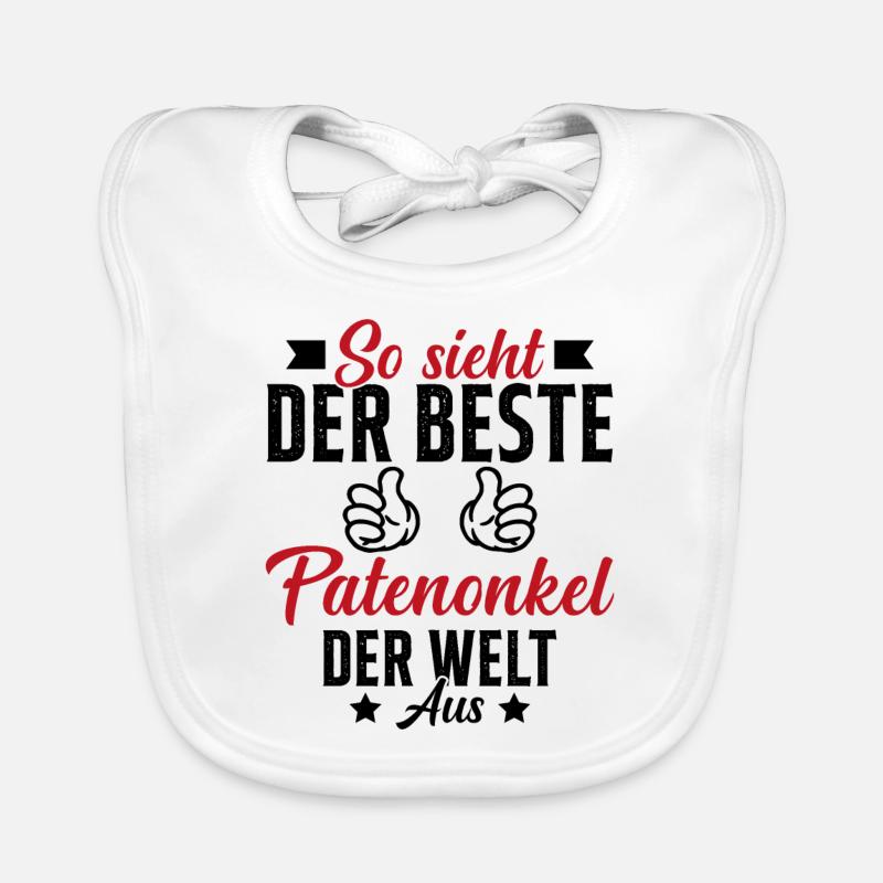 so sieht der beste patenonkel der welt aus Baby Bio-Lätzchen