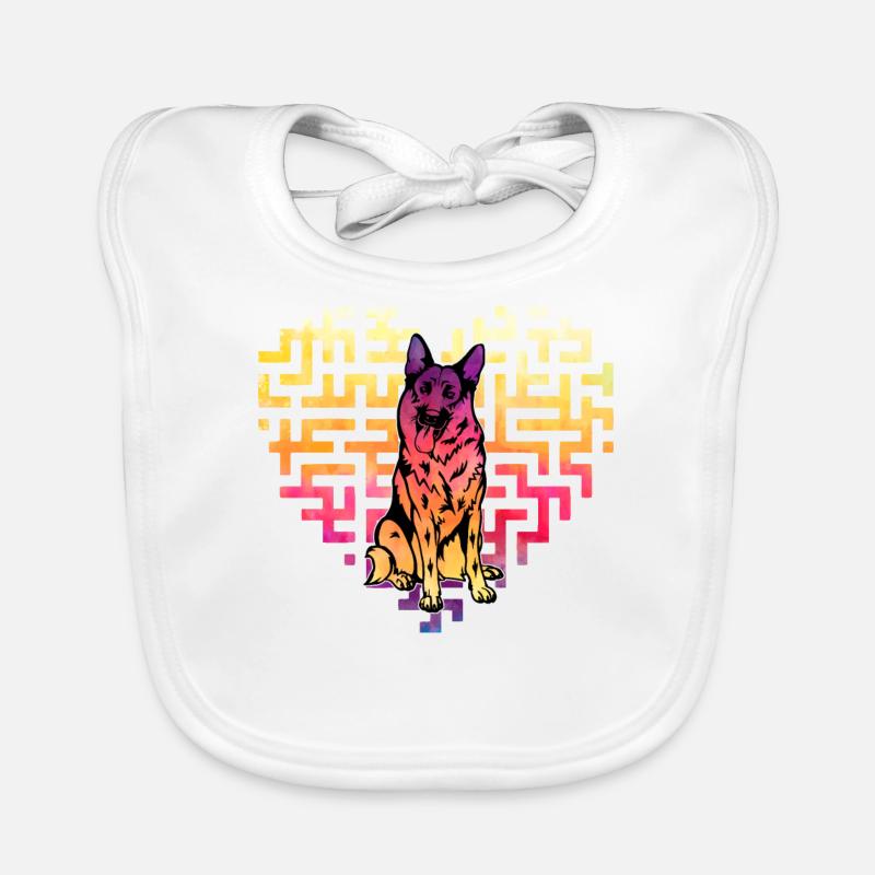 German Shepherd Organic Baby Bibs