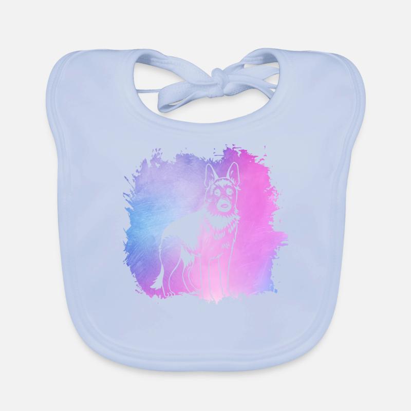 German Shepherd Organic Baby Bibs