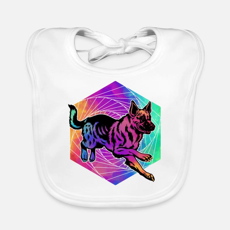 Deutscher Schäferhund Baby Bio-Lätzchen