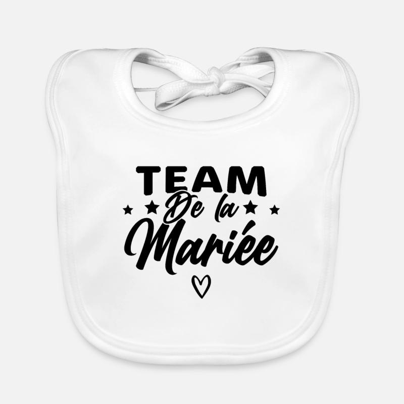 Team De La Mariée Evjf Enterrement Vie Bavoir bio Bébé
