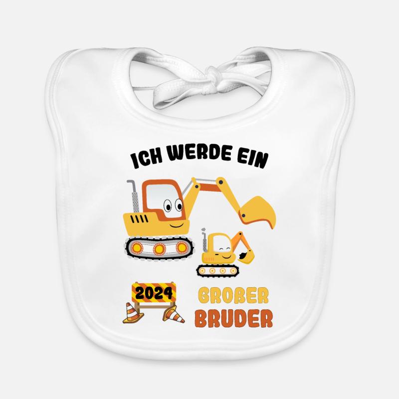 Ich Werde Großer Bruder 2024 Baby Bio-Lätzchen