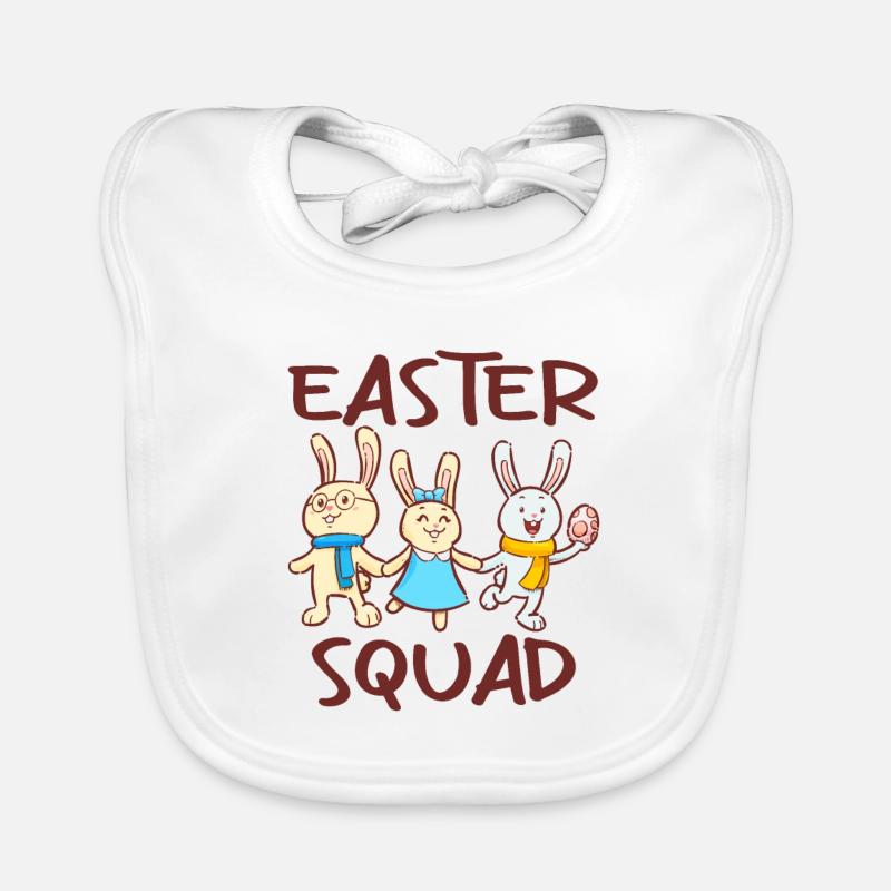 Easter Squad Egg Hunt Baby Bio-Lätzchen