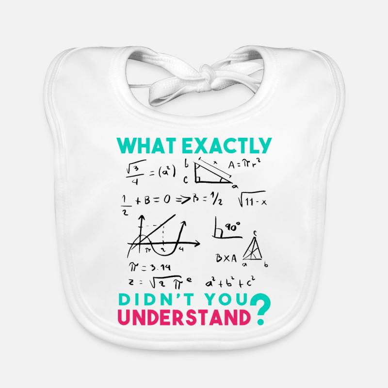Funny Math Jokes, Physics and Math Formulas Saying Organic Baby Bibs