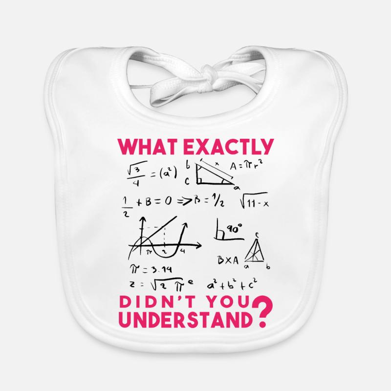 Funny Math Jokes, Physics and Math Formulas Saying Organic Baby Bibs
