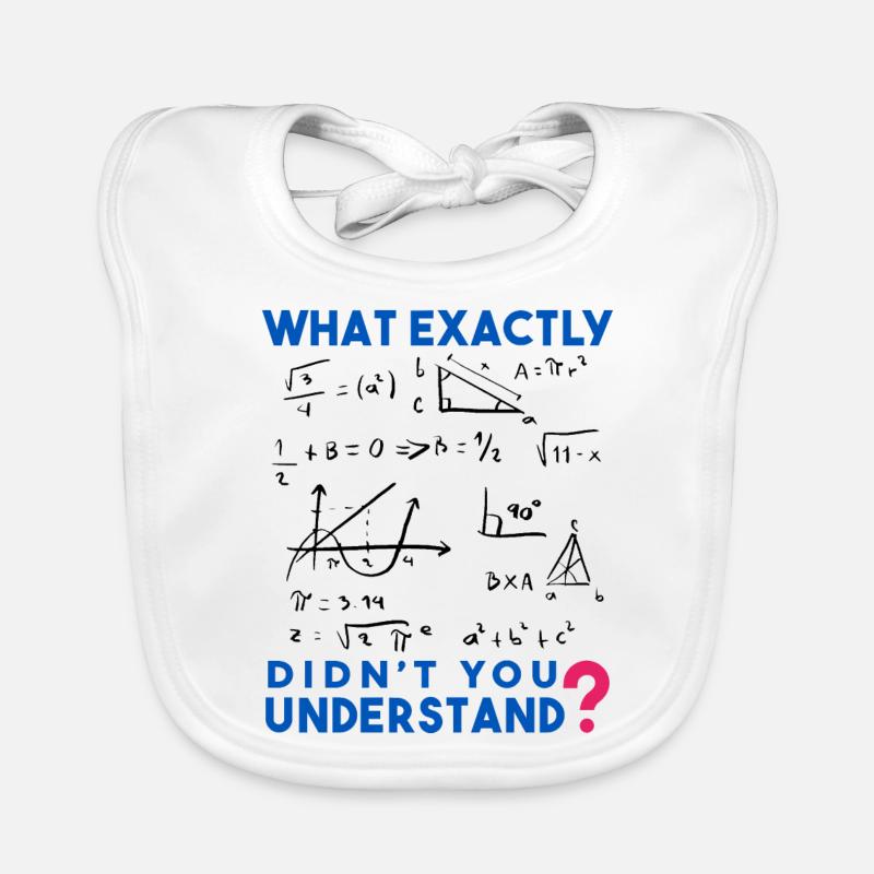 Funny Math Jokes, Physics and Math Formulas Saying Organic Baby Bibs
