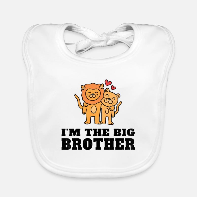 Ich bin der große Bruder - der zukünftige große Bruder Baby Bio-Lätzchen